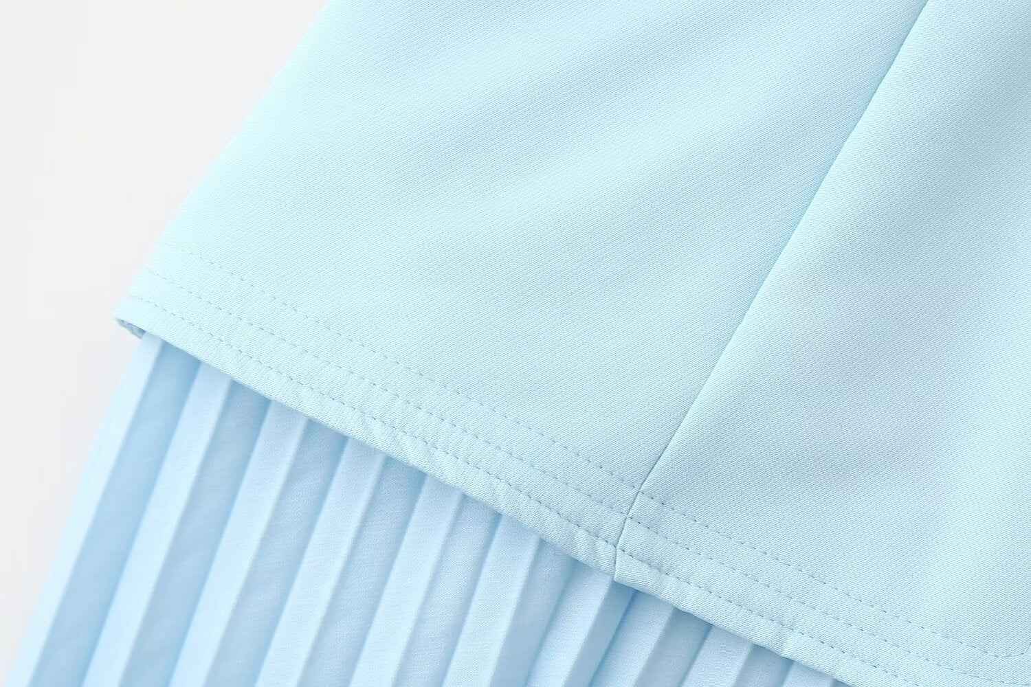 Sweet Girlish Tube Top Suspender Skirt Hollow Design Sexy Pleated Skirt