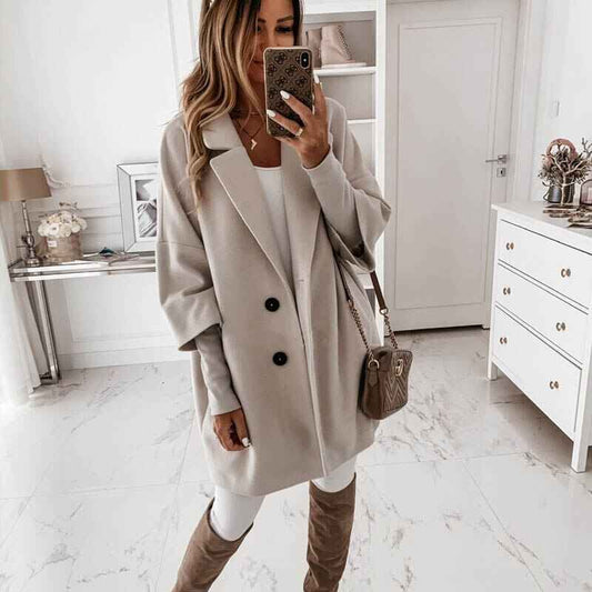 Warm long winter jacket