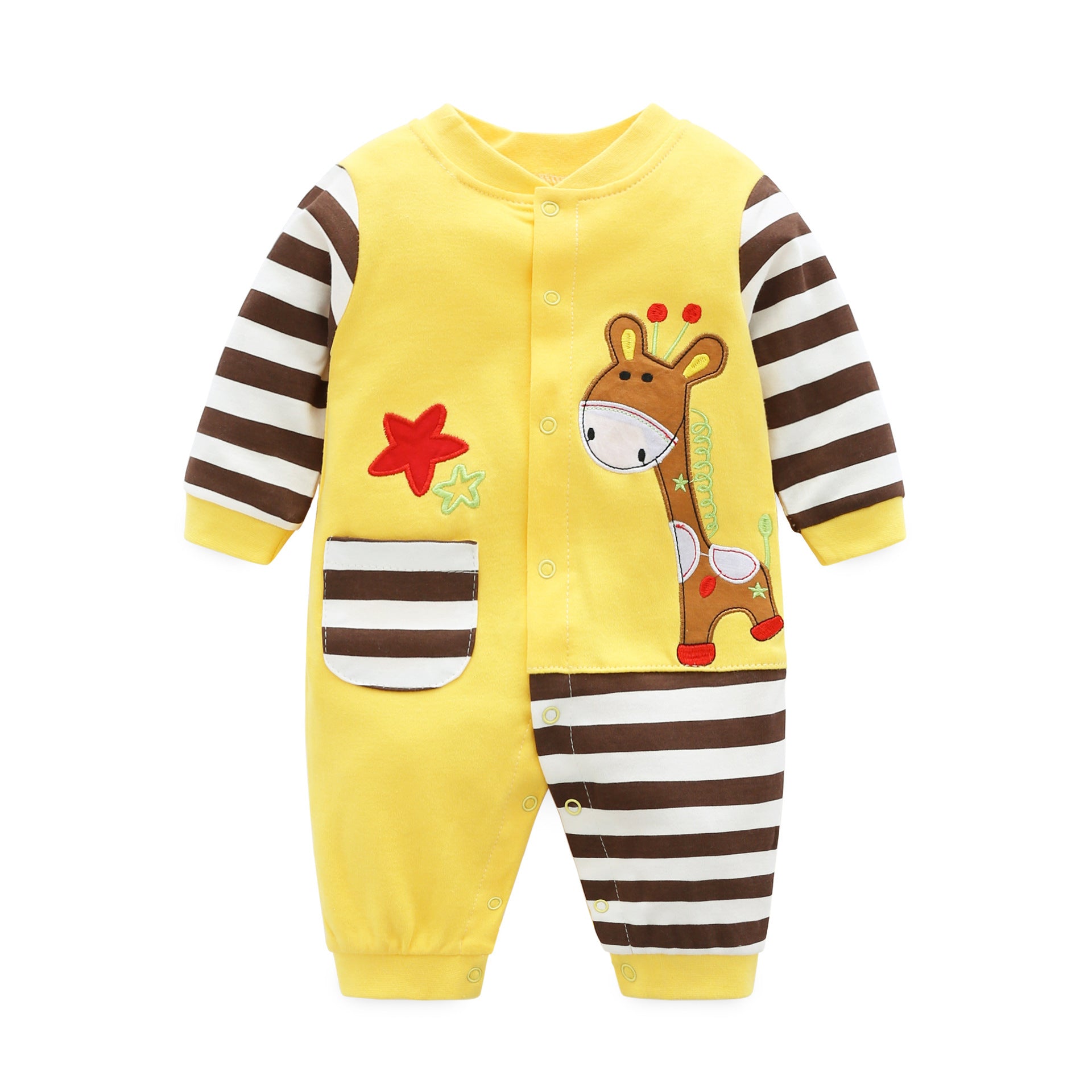 Baby onesie
Infant bodysuit
Cotton baby romper
Newborn one-piece
Unisex baby clothes
Baby shower gift idea
Snap closure onesie
Soft baby outfit
