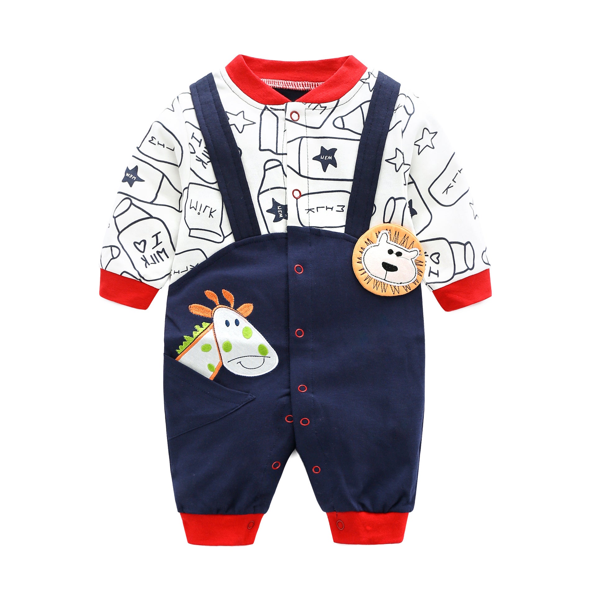 Baby onesie
Infant bodysuit
Cotton baby romper
Newborn one-piece
Unisex baby clothes
Baby shower gift idea
Snap closure onesie
Soft baby outfit