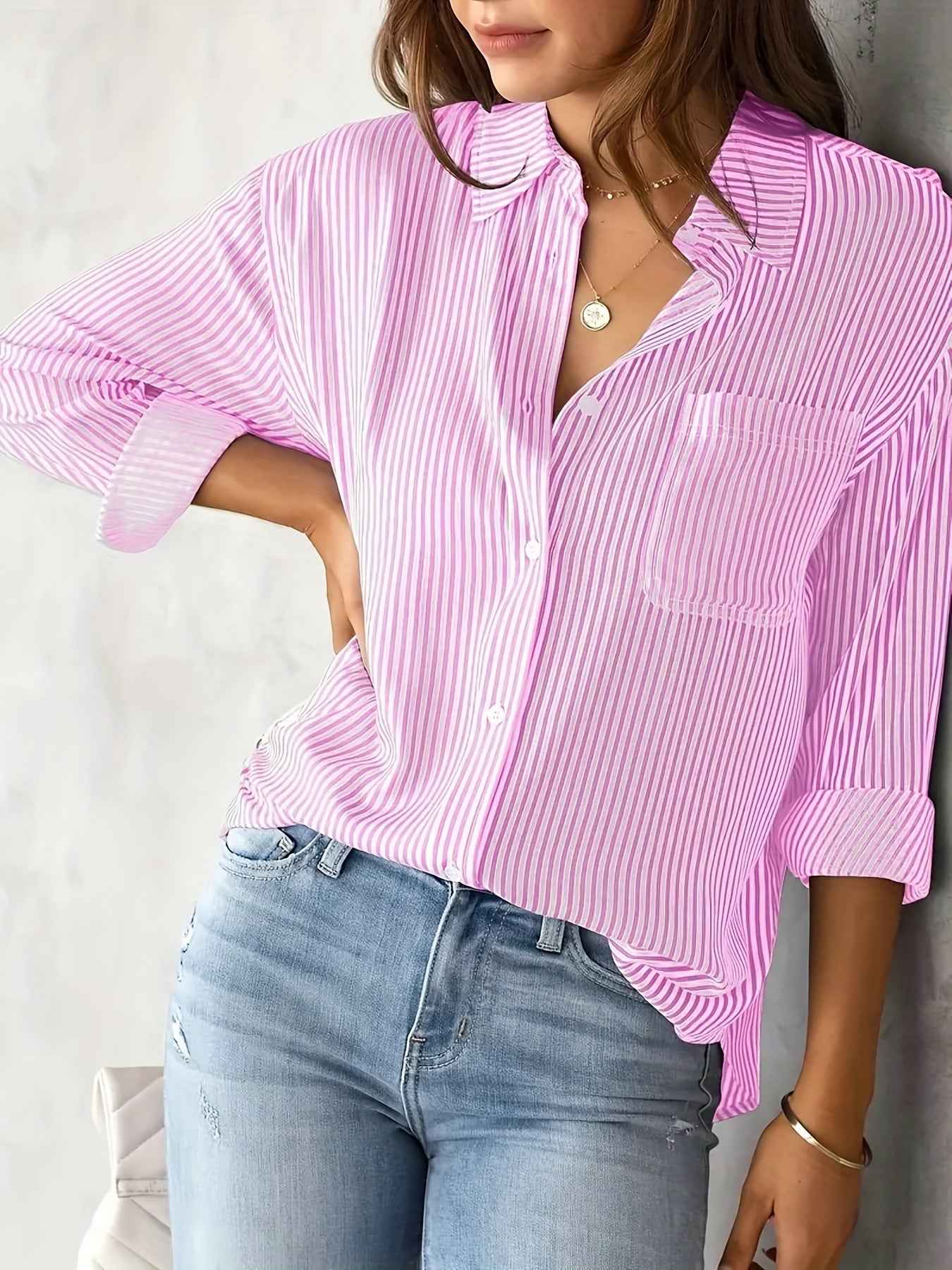 Tops Stand Alone Amazon Long Sleeve Shirt Printed Shirt - FIFI LONDON