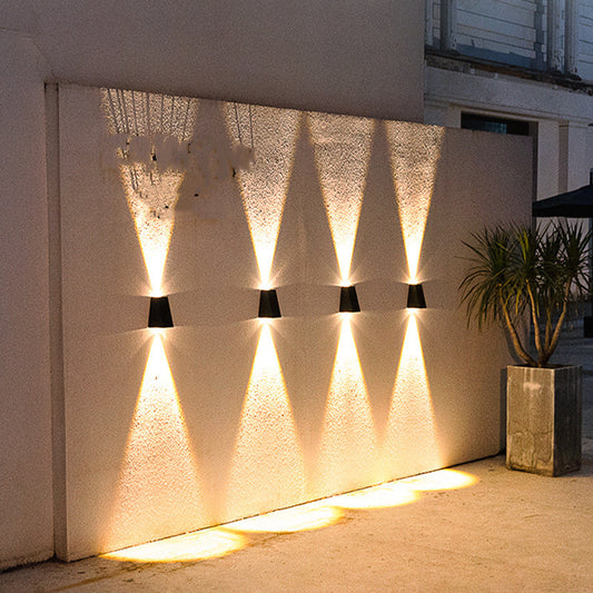 LED solar wall light