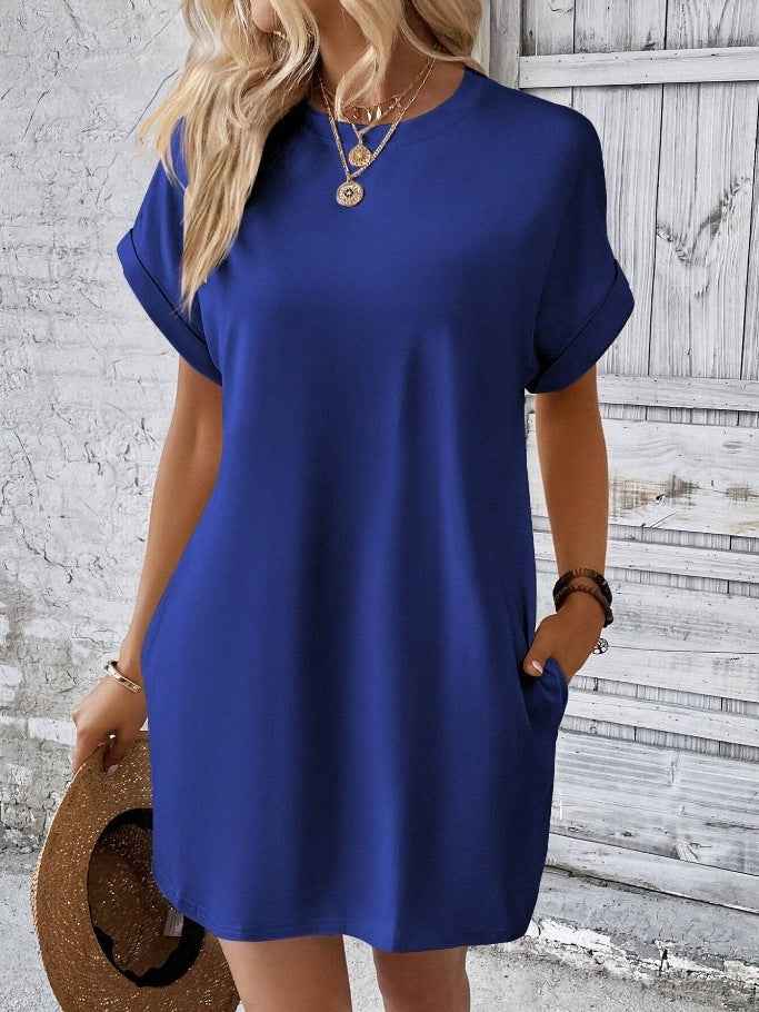 Casual loose short sleeve dress 