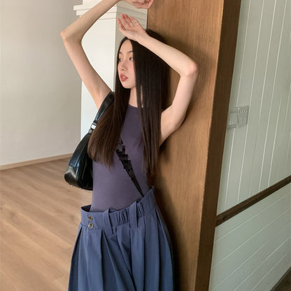 Women's long patchwork dress styled for elegant everyday wear, full-length view