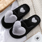 Cute Love Slipper Winter Warm Fluffy Shoes Home Slippers