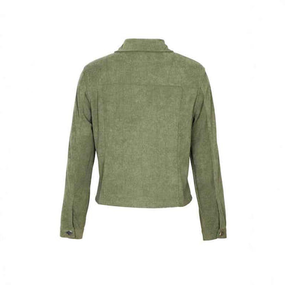 Casual long-sleeve corduroy coat 