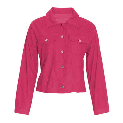 Casual long-sleeve corduroy coat 