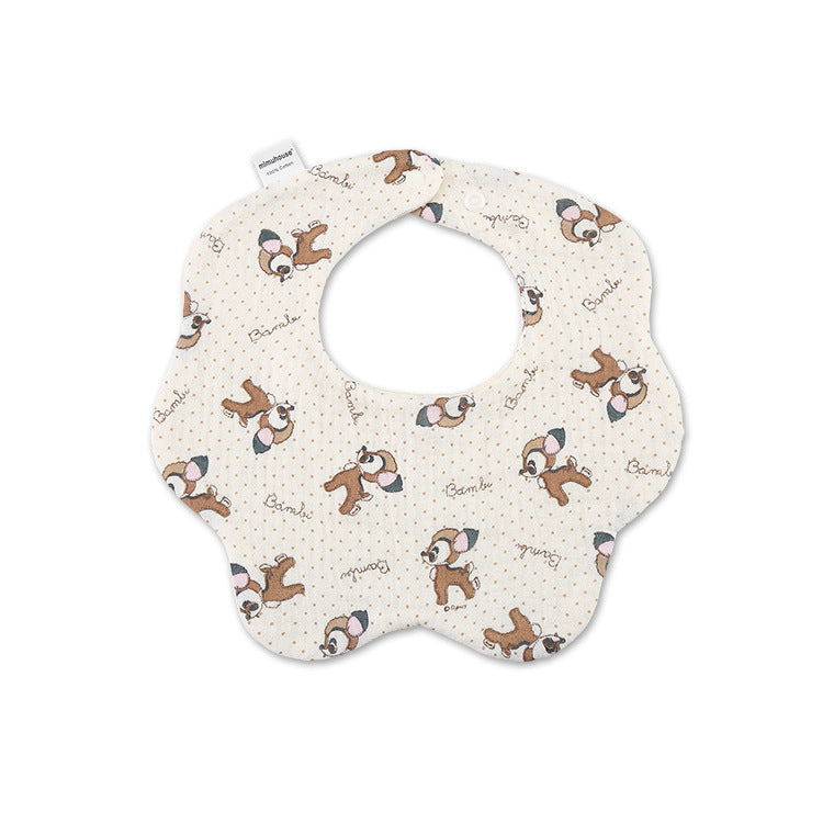 Cotton Simple Newborn Printing Drool Towel - FIFI LONDON
