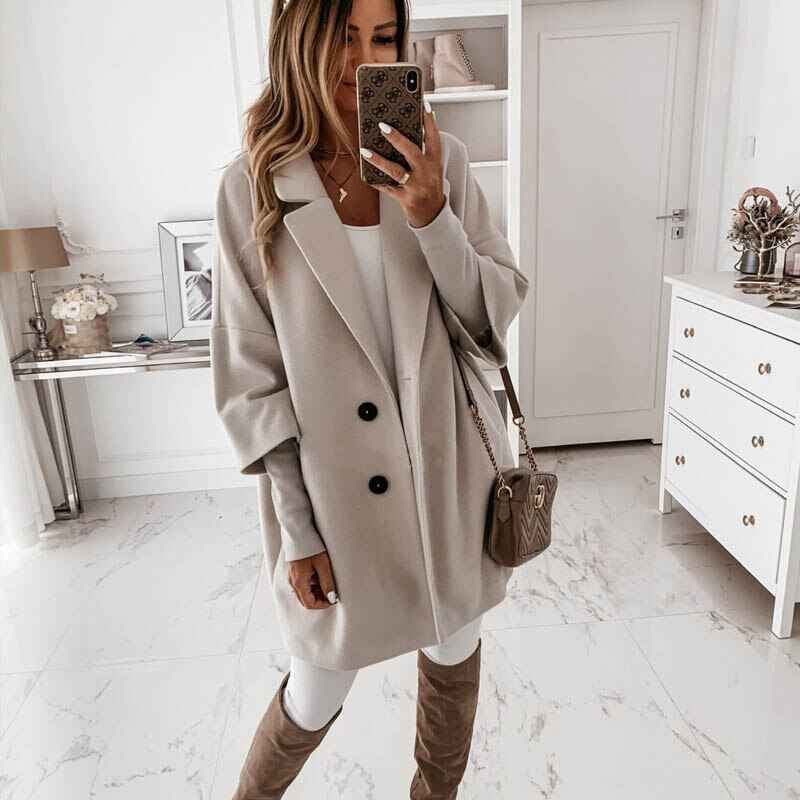 Women’s Puffer Jacket Short Winter Coat shown front-on on model — Fifi London Winter collection