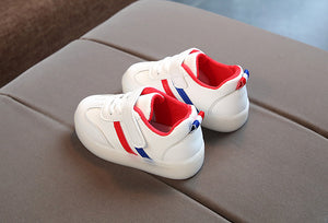 Kimmy White LED Sneakers Shoes - FIFI LONDON