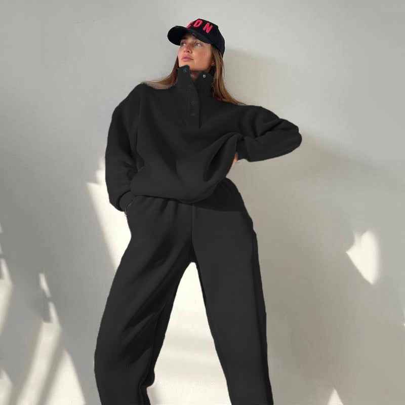 Warm hoodie and jogger set