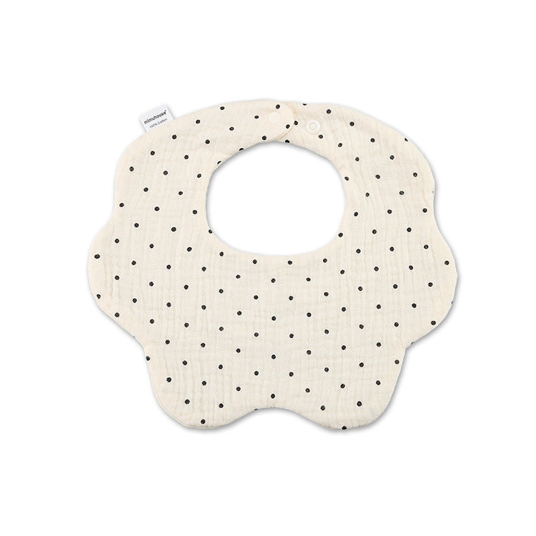 Cotton Simple Newborn Printing Drool Towel - FIFI LONDON