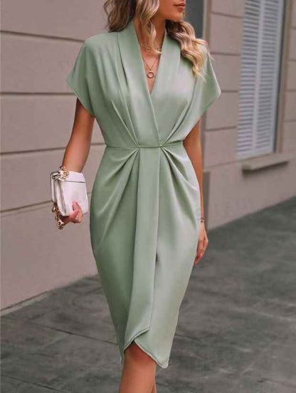 Pleated summer fashion dress