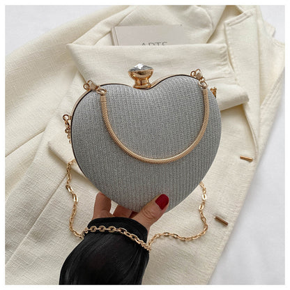 Banquet Bag Love Chain Shoulder Crossbody Handbag Outfit
