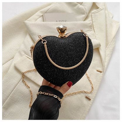 Banquet Bag Love Chain Shoulder Crossbody Handbag Outfit