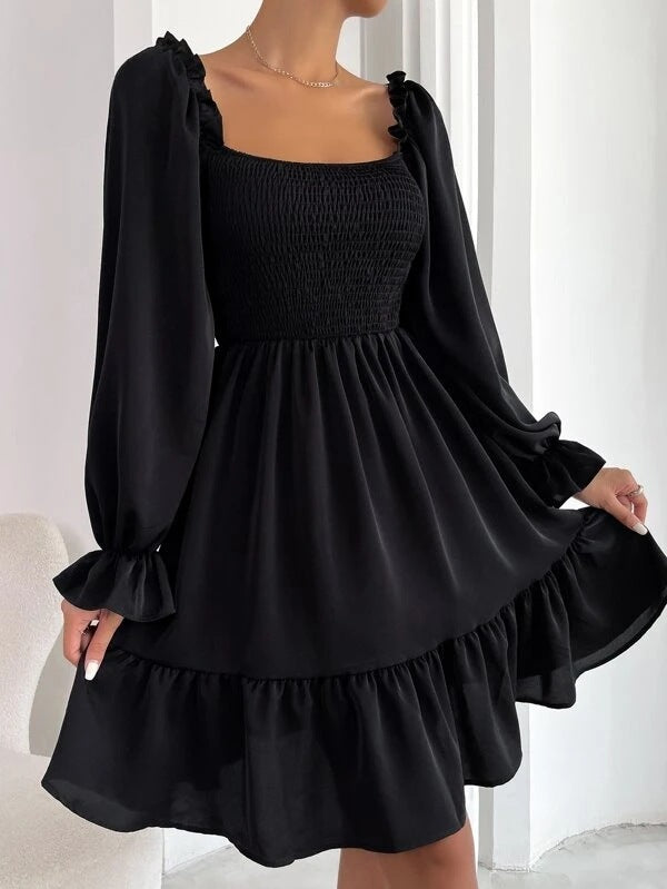 Chic long sleeve party dress