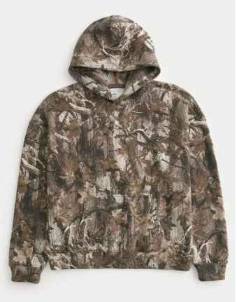 Women’s Oversized Hoodie Sweatshirt shown front-on on model — Fifi London Autumn collection