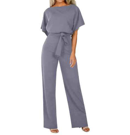 Body E Pagliaccetti Donne Della Tuta Manica Corta Tutina Clubwear Dritto Gamba Della Tuta delle Donne Con La Cinghia Della Tuta Body E Pagliaccetti