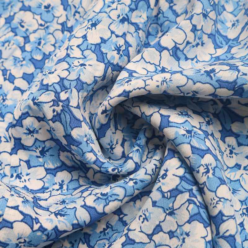 Floral smocked short skirt