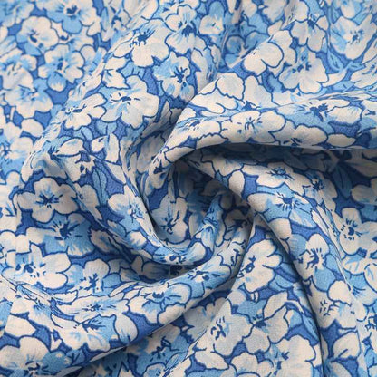 Floral smocked short skirt