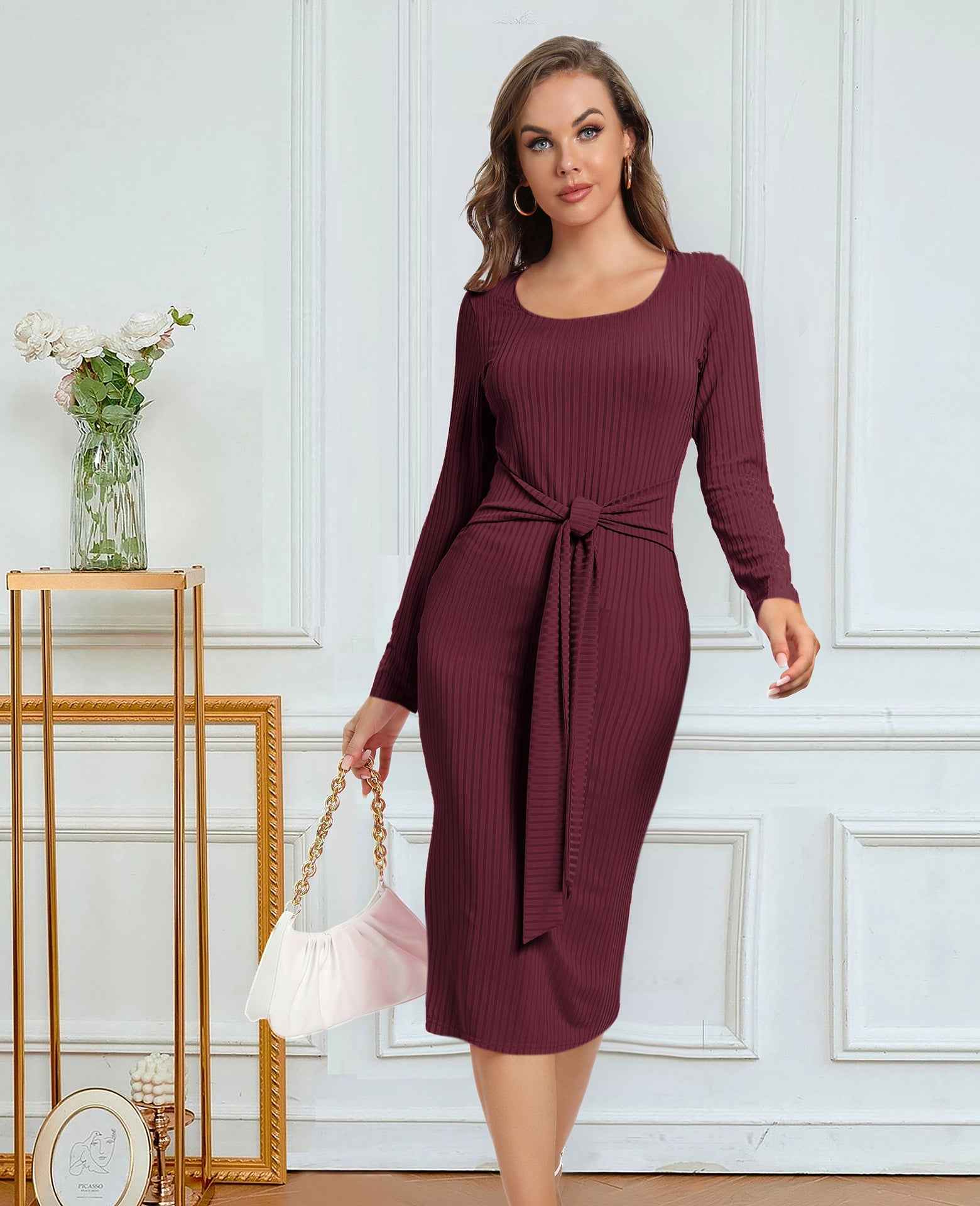 Long sleeve bodycon dress
