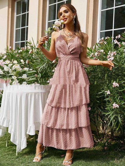 Stylish suspender dress