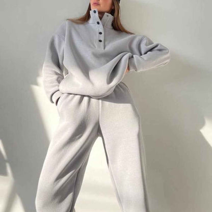 Warm hoodie and jogger set