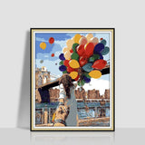 Digital Oil Painting Romantic Atmosphere Combination Hanging Painting - FIFI LONDON