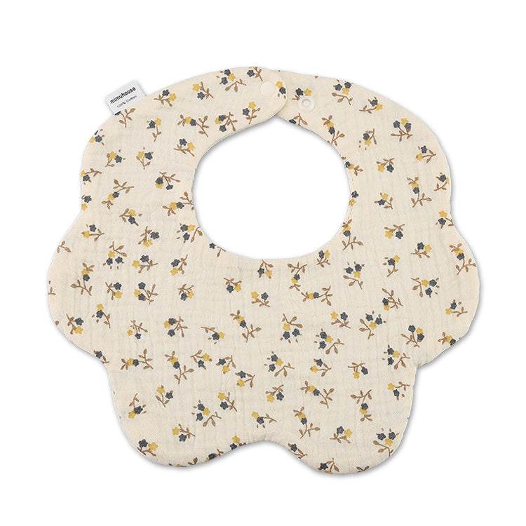 Cotton Simple Newborn Printing Drool Towel - FIFI LONDON