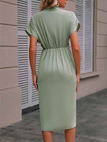 Pleated summer fashion dress