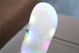 Kimmy White LED Sneakers Shoes - FIFI LONDON