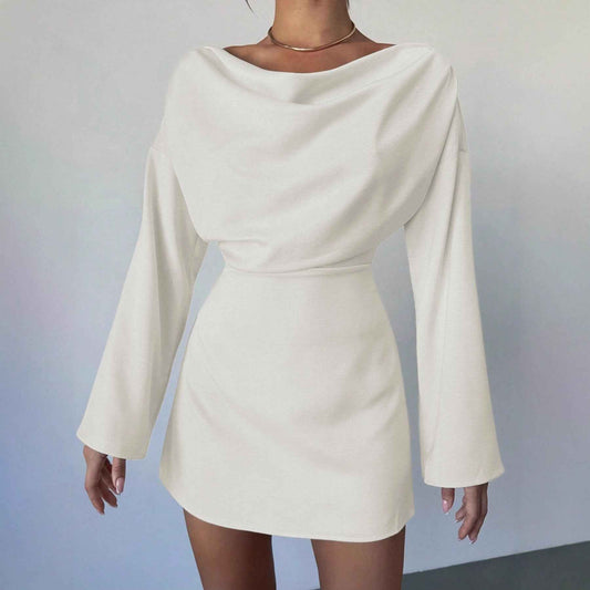 Women's Long Sleeve Patchwork Dress