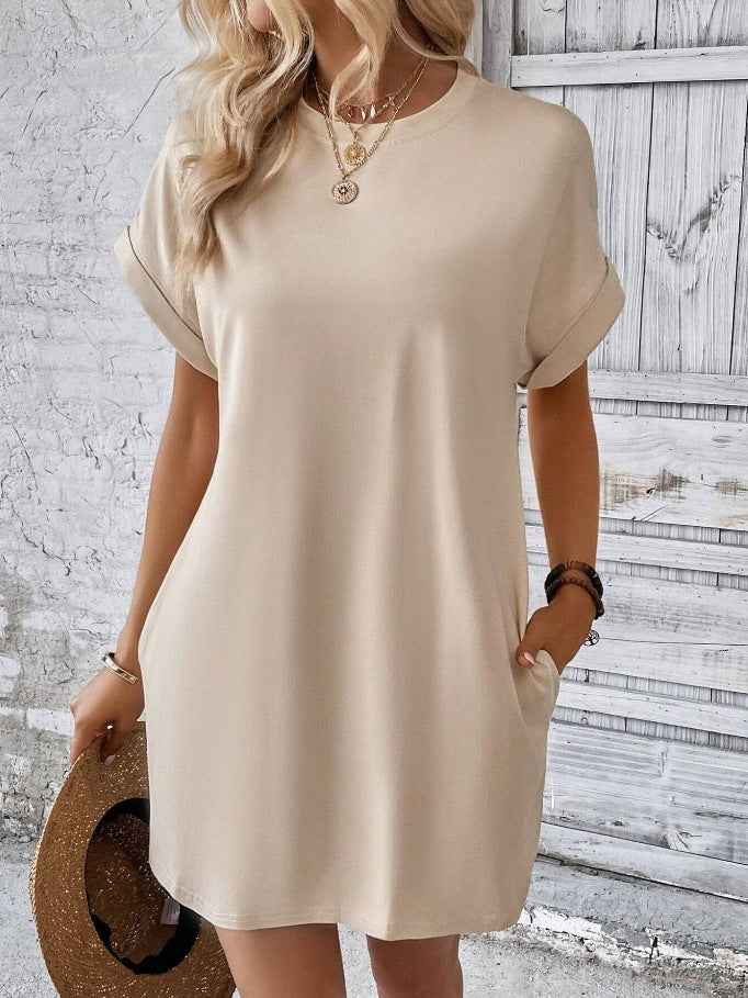 Casual loose short sleeve dress 