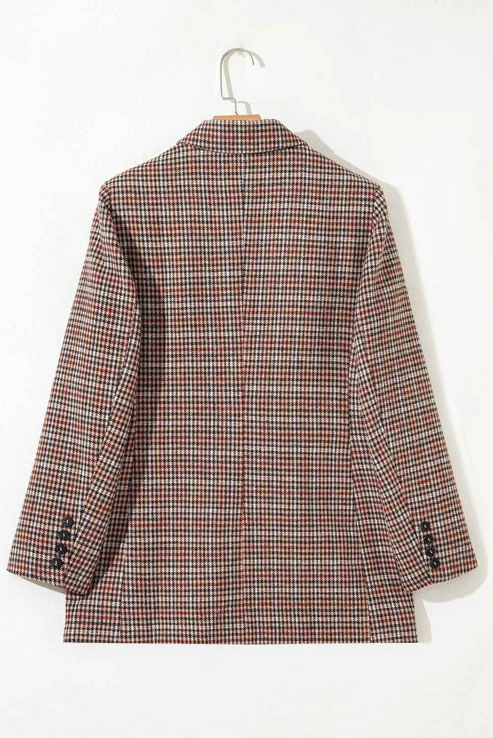 Women’s Classic Wool Coat shown front-on on model — Fifi London Winter collection