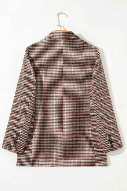 Women’s Classic Wool Coat shown front-on on model — Fifi London Winter collection