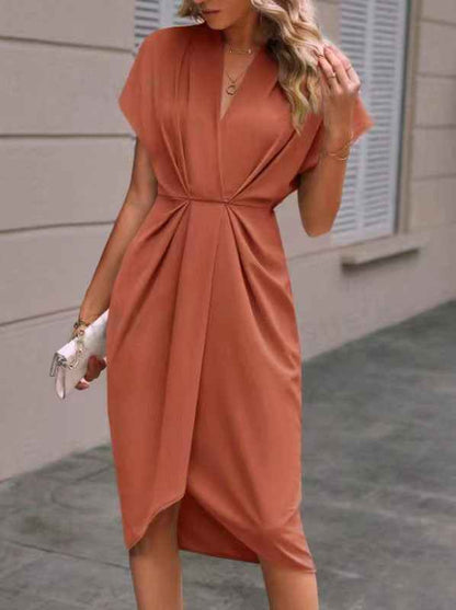 Pleated summer fashion dress