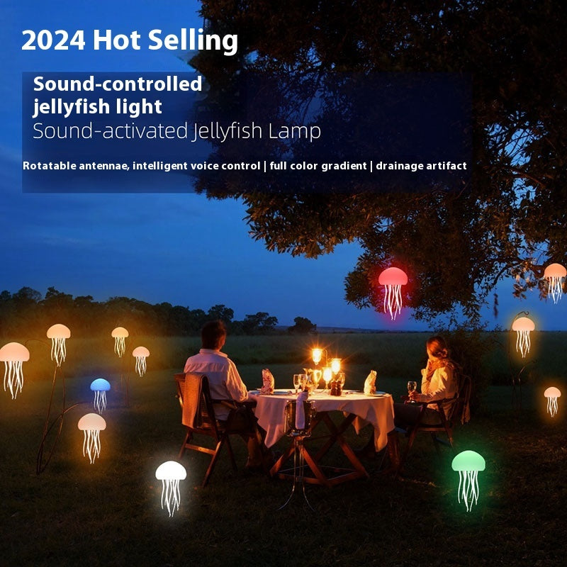 Jellyfish Mood Lamp LED Jellyfish Night Light Portable Jellyfish Lamp Jellyfish Decorations Smart Table Lamp For Bedside Desk - FIFI LONDON