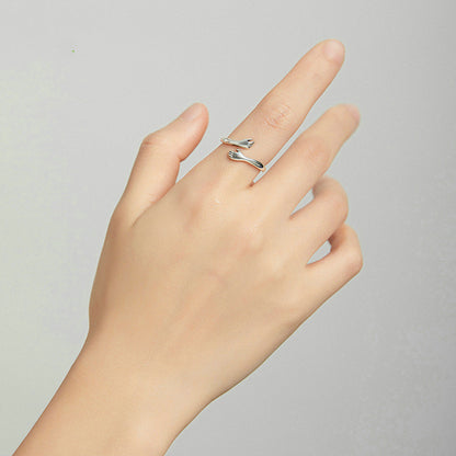 925 sterling silver hug ring 
