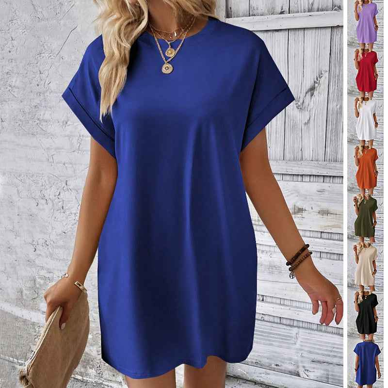 Casual loose short sleeve dress 