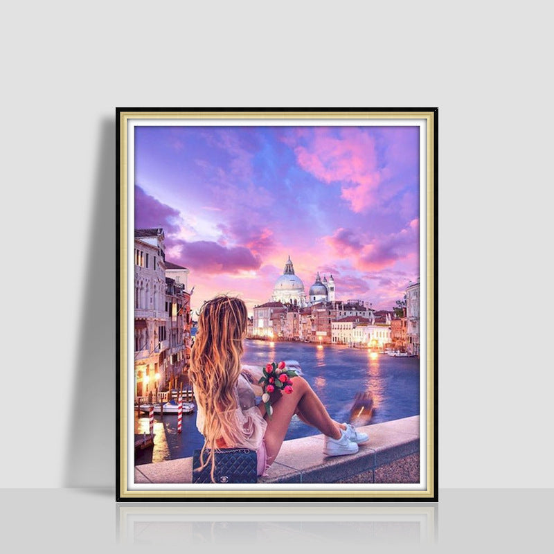 Digital Oil Painting Romantic Atmosphere Combination Hanging Painting - FIFI LONDON
