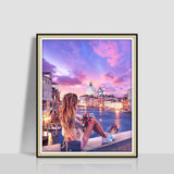 Digital Oil Painting Romantic Atmosphere Combination Hanging Painting - FIFI LONDON