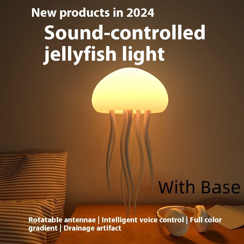 Jellyfish Mood Lamp LED Jellyfish Night Light Portable Jellyfish Lamp Jellyfish Decorations Smart Table Lamp For Bedside Desk - FIFI LONDON