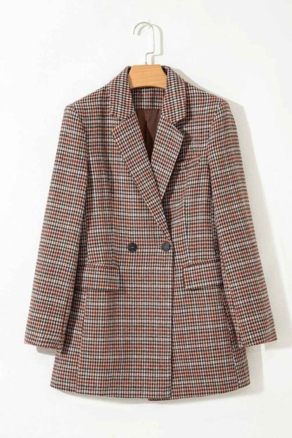 Women’s Classic Wool Coat shown front-on on model — Fifi London Winter collection