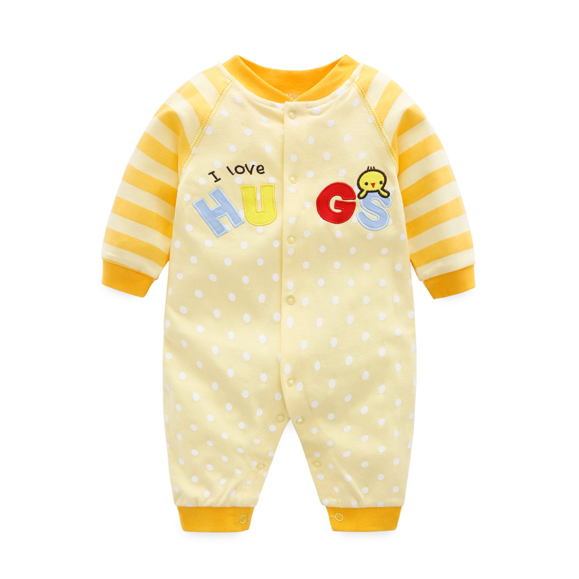 Baby onesie

Infant bodysuit

Cotton baby romper

Newborn one-piece

Unisex baby clothes

Baby shower gift idea

Snap closure onesie

Soft baby outfit