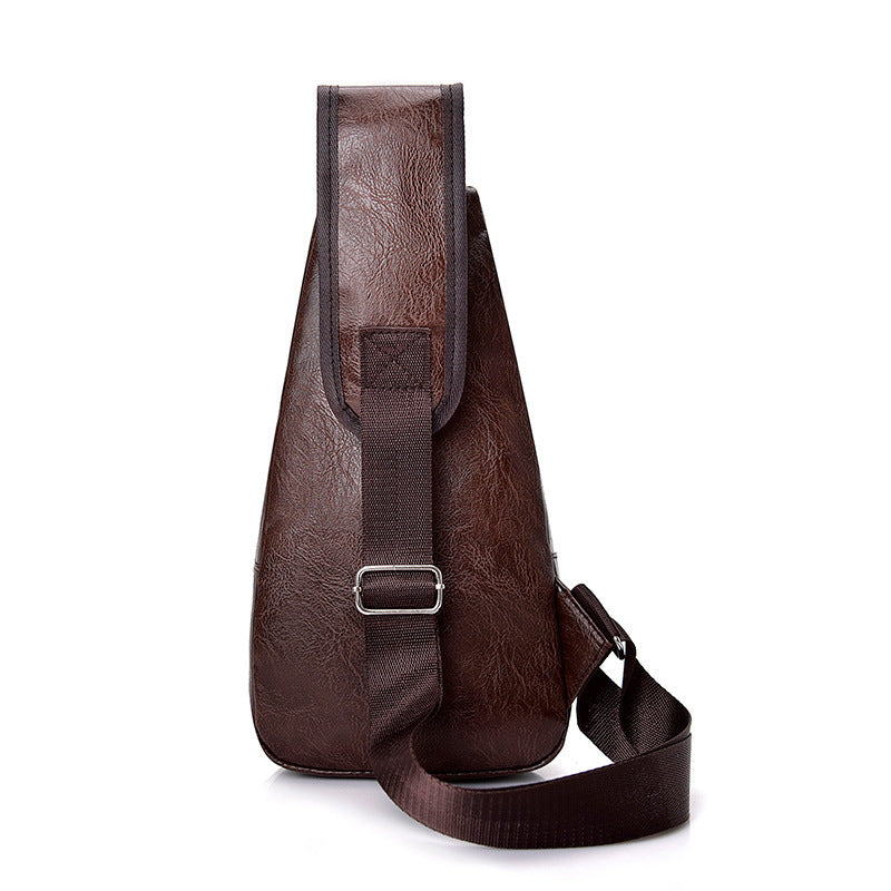 Male chest bag with USB port