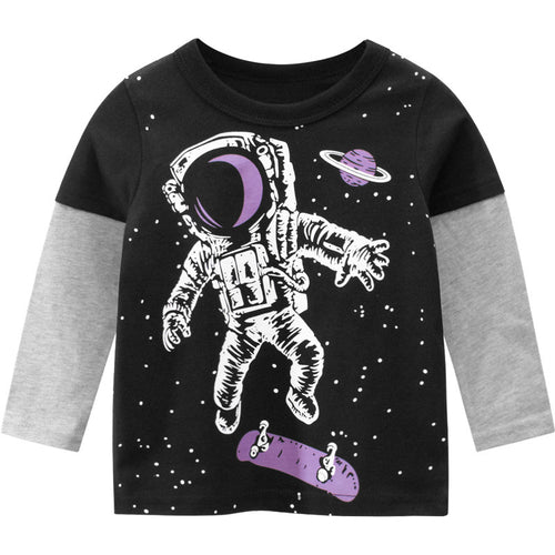 Boys Long Sleeve T-shirt Children's Clothing Baby Tops - FIFI LONDON