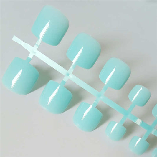 Acrylic press-on toe nail set