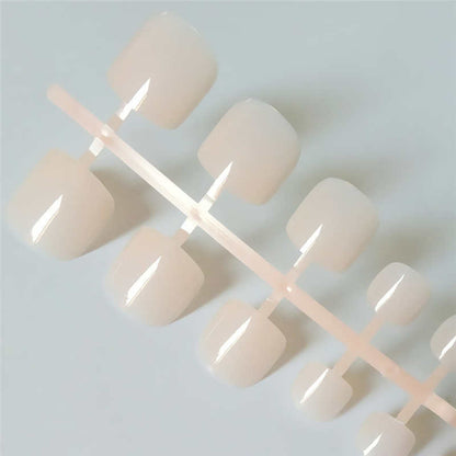 Acrylic press-on toe nail set