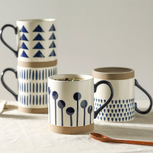 Artistic ceramic coffee cup