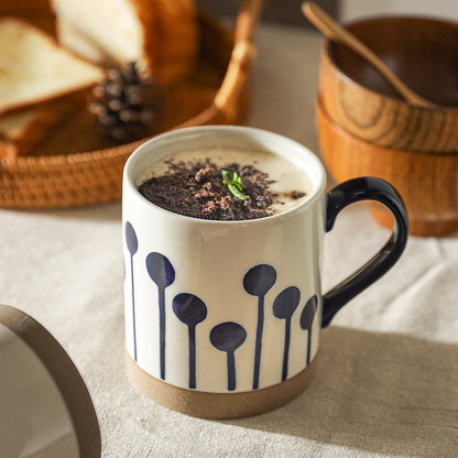 Artistic ceramic coffee cup